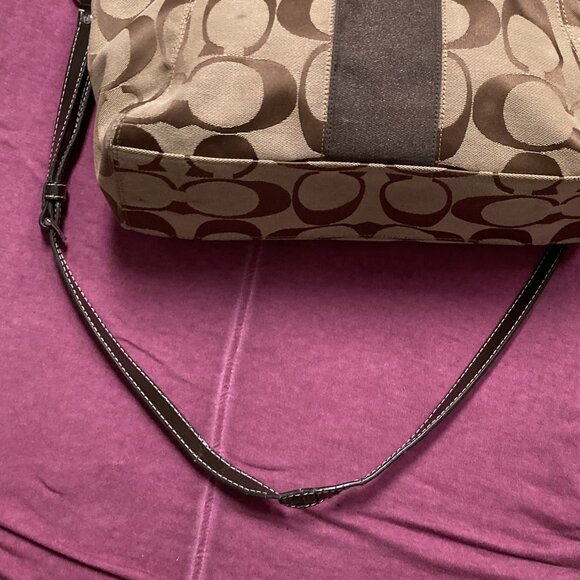 Coach Jacquard Tote Bag # F19203. FIXER - UPPER!!! - Picture 10 of 11